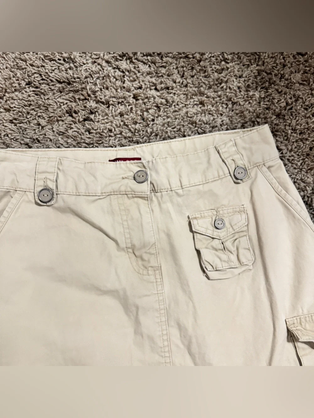 Khaki Cargo Skirt